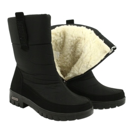 Botas de nieve de piel ligera Progress 20-09 negro 4