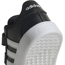 Zapatillas adidas Grand Court I para niños negras y blancas EF0117 negro 4