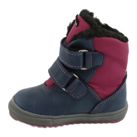 Botas botas con membrana TE-POR Mazurek 1351 M azul marino rosado 1