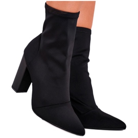 FRGIV Botas de mujer con tacón Lycra Black Morie negro 3 FRGIV Botas de mujer con tacón Lycra Black Morie negro 3