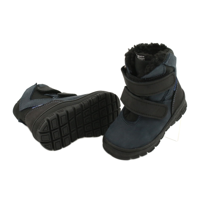 Botas botas con membrana Mazurek 1351 azul marino negro 3