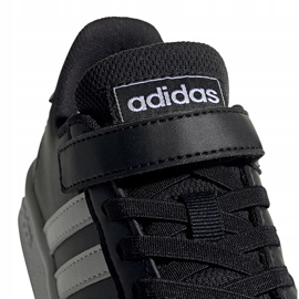 Zapatillas adidas Grand Court C para niños negras y blancas EF0108 negro 3