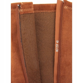 Botas por encima de la rodilla camel grueso NS135P suela Camel marrón 2