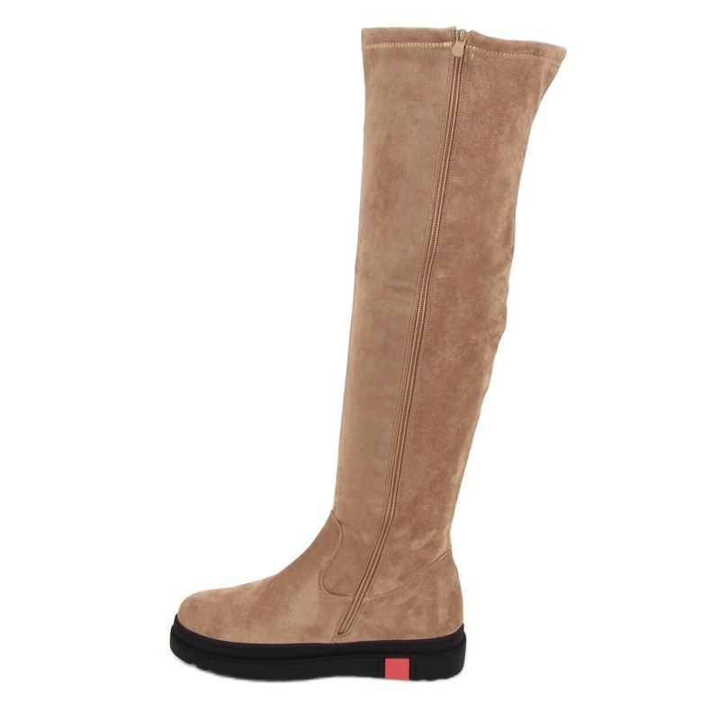Botas mosqueteras con suela gruesa beige NS135P Beige 1 Botas mosqueteras con suela gruesa beige NS135P Beige 1