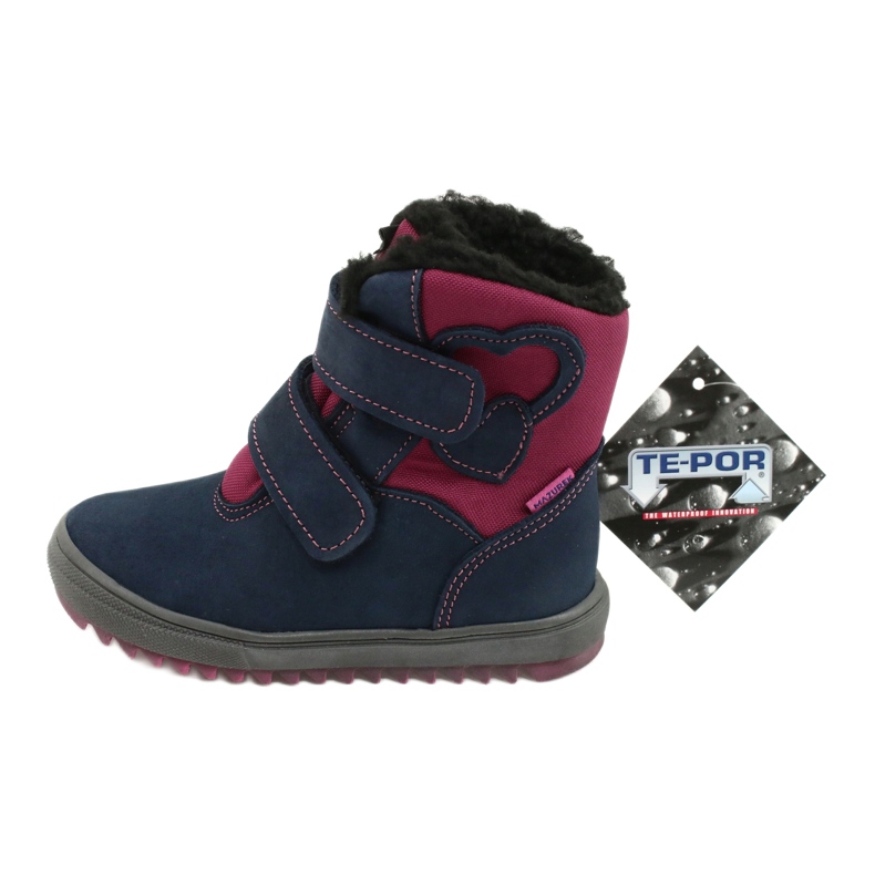 Botas con membrana TE-POR Mazurek 1351 M azul marino rosa 5