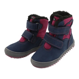 Botas con membrana TE-POR Mazurek 1351 M azul marino rosado 3