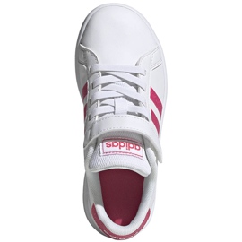 Zapatillas adidas Grand Court C para niños blanco-rosa EG3811 rosado 1