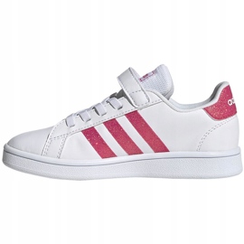 Zapatillas adidas Grand Court C para niños blanco-rosa EG3811 rosado 2