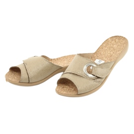 Zapatos de mujer befado pu 265D018 beige 3