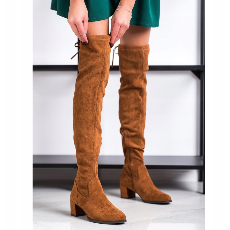 Botas por encima de la rodilla de Sergio Leone marrón 1