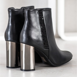 SDS Botas negras con cristales negro 3