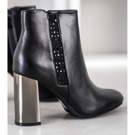 SDS Botas negras con cristales negro 4