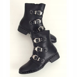 Botas negras con tachuelas negro HX502 Negro 1