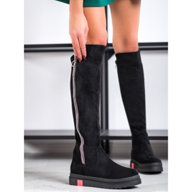 Seastar Botas por encima de la rodilla negro 1
