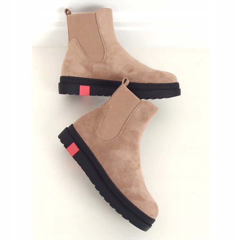 Botas Jodhpur con suela alta, beige NS139P Beige 1