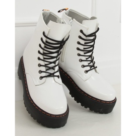 Botas Martens de suela alta, blanco KS-1255 Blanco 2