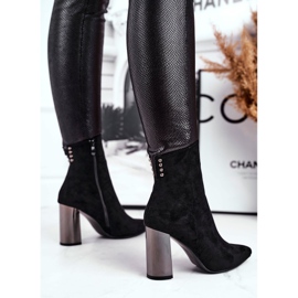 Botas De Mujer Con Tacón Negro Trens 4