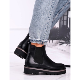 Botas negras para mujer Botas Jodhpur, Stiletto negro 4