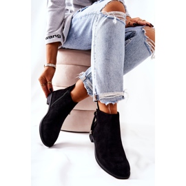 Botas Mujer Negras de Ante Numbero negro 3