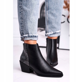 Botas de mujer Warm Black Meatown negro gris 4