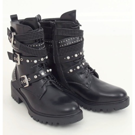 Negro Botas con tachuelas negro NC1029 Negro 1