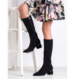 Filippo Botas con Tacón Decorativo negro 2