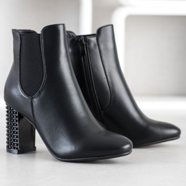 Kayla Botas con Tacón Decorativo negro 1