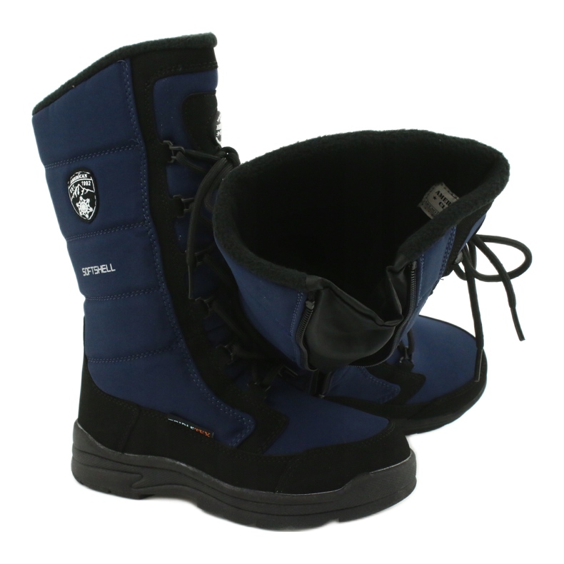 American Club Botas softshell americanas con membrana azul marino SN12 / 20 negro 4