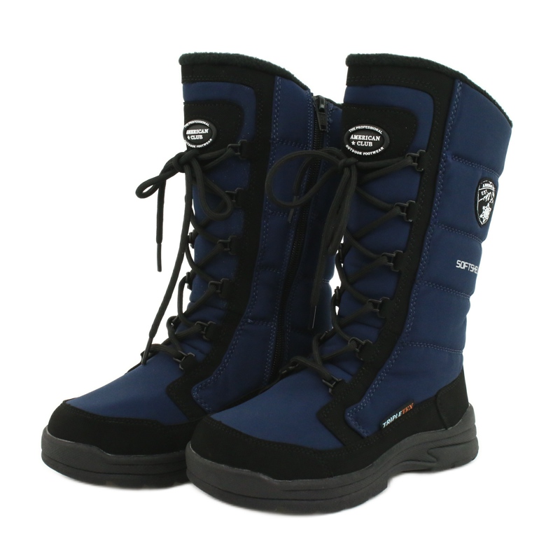 American Club Botas softshell americanas con membrana azul marino SN12 / 20 negro 3