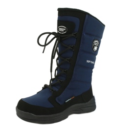 American Club Botas softshell americanas con membrana azul marino SN12 / 20 negro 6