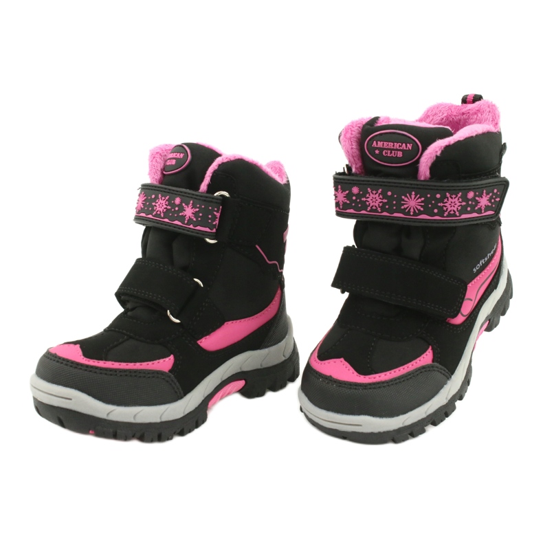 American Club Botas impermeables americanas con membrana HL46 / 20 negro rosado 3