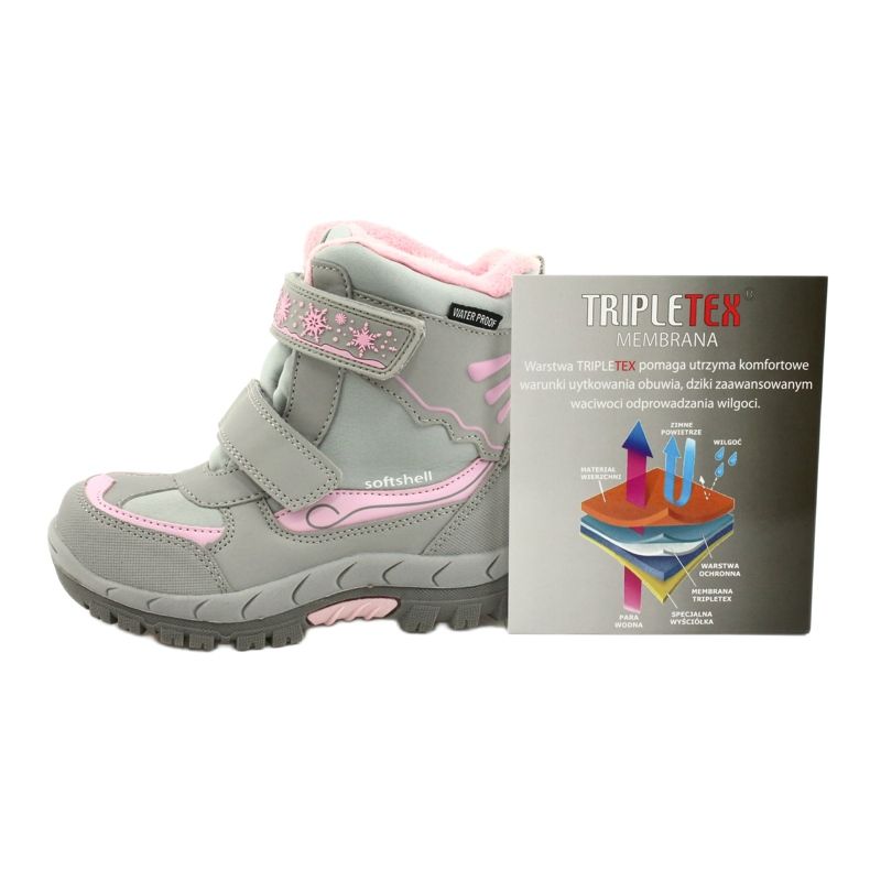 American Club Botas impermeables americanas con membrana HL46 / 20 rosado gris 4 American Club Botas impermeables americanas con membrana HL46 / 20 rosado gris 4