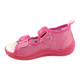 American Club Sandalias zapatillas American TEN38 / 20, plantilla de piel fucsia rosa 1