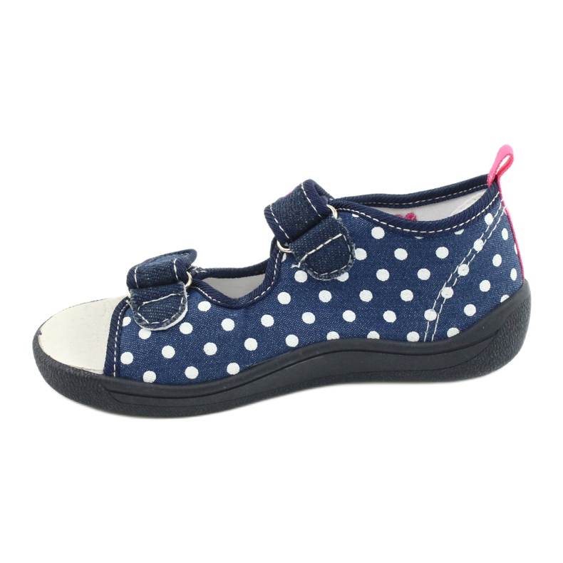 American Club Zapatillas, sandalias, calzado infantil americano, plantilla de piel azul marino rosado 1