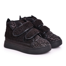 FRROCK Zapatillas para niños High Warm Black Clifford negro 4