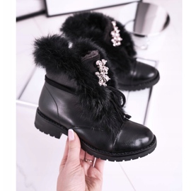 MSMG Botas Infantiles Negras Calientes Piel Ella negro 2