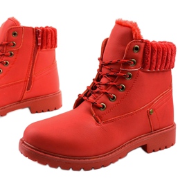 Botas rojas con cordones Brunstane rojo 1
