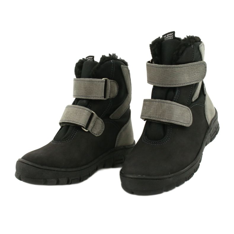 Botas negras con membrana Mazurek 1351 negro gris 2 Botas negras con membrana Mazurek 1351 negro gris 2