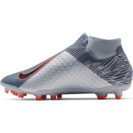 Zapatillas de fútbol Nike Phantom Vsn Academy Df FG / MG AO3258 408 multicolor gris 2