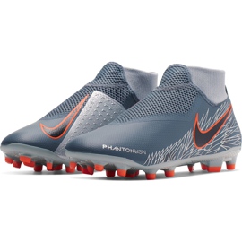 Zapatillas de fútbol Nike Phantom Vsn Academy Df FG / MG AO3258 408 multicolor gris 3