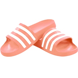 Zapatillas de mujer Adidas Adilette Aqua salmon EE7345 rosado 1