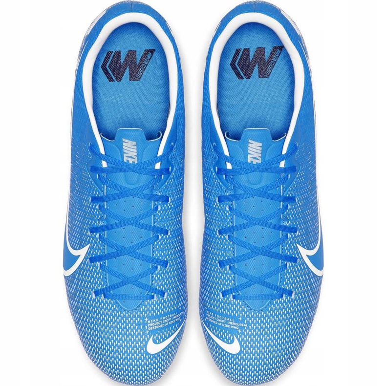 Zapatos de fútbol Nike Mercurial Vapor 13 Academy FG / MG AT5269 414 azul azul 1