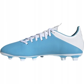 Botas de fútbol adidas X 19.4 FxG azul y blanco F35378 4