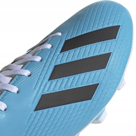 Botas de fútbol adidas X 19.4 FxG azul y blanco F35378 3