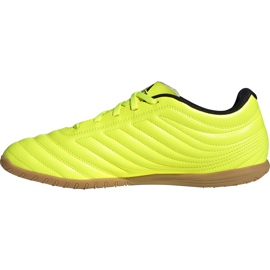 Adidas Copa 19.4 In botas de fútbol amarillas F35487 negro amarillo 2