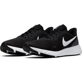 Zapatillas Nike Revolution 5 negras para hombre BQ3204 002 negro 4