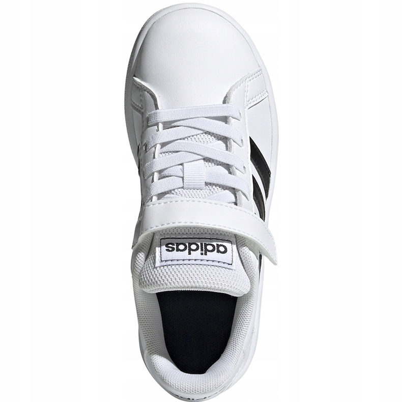 Zapatillas para niños adidas Grand Court C blancas y negras EF0109 blanco 1