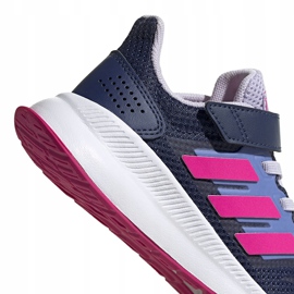 Zapatillas para niños Adidas Runfalcon C, azul marino y rosa EG6148 rosado 4