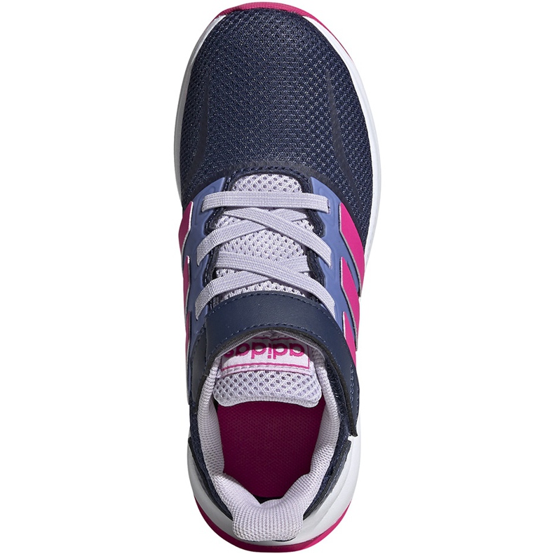 Zapatillas para niños Adidas Runfalcon C, azul marino y rosa EG6148 rosado 1