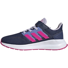 Zapatillas para niños Adidas Runfalcon C, azul marino y rosa EG6148 rosado 2